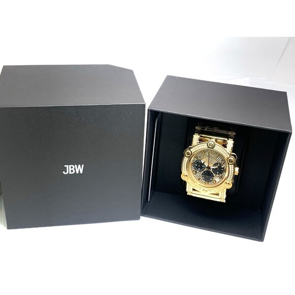 JBW Men's Watch JB6215-10C Phantom 10 YR Anniversary Diamond Quartz Gold Dial - Picture 3 of 15